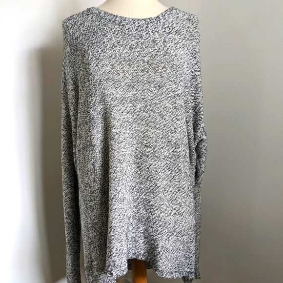 PHILOSOPHY Long Line Heathered Grey Sweater Tunic Length XXL - Picture 3 of 11